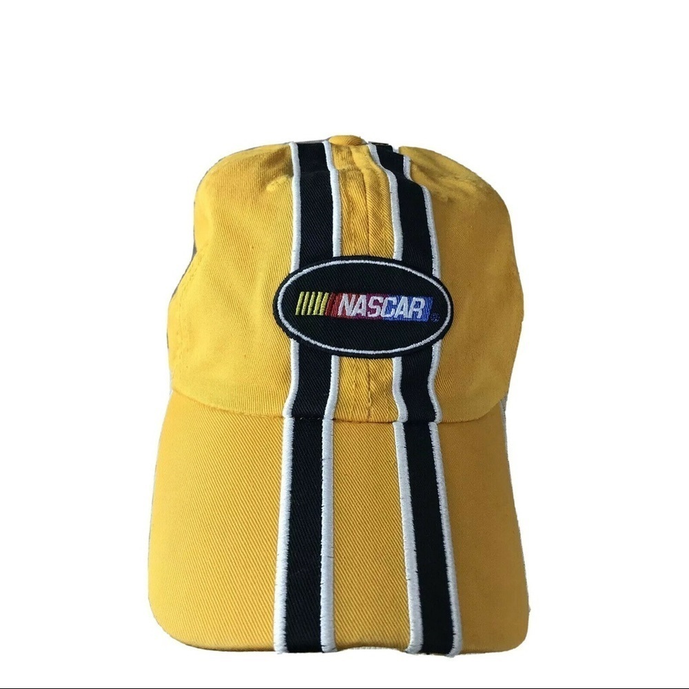 Kudzu Nascar yellow hat cap adjustable back OS